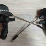 Kaksi Shimano-merkkistä vaihdevivustoa.